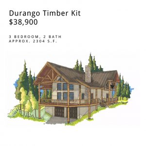 Timber kit for log and stucco home